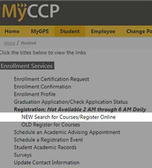 This account grants access to MyCCP Through MyCCP, you can registerdropview classes, access grades, and access your student Gmail account. . Myccp edu